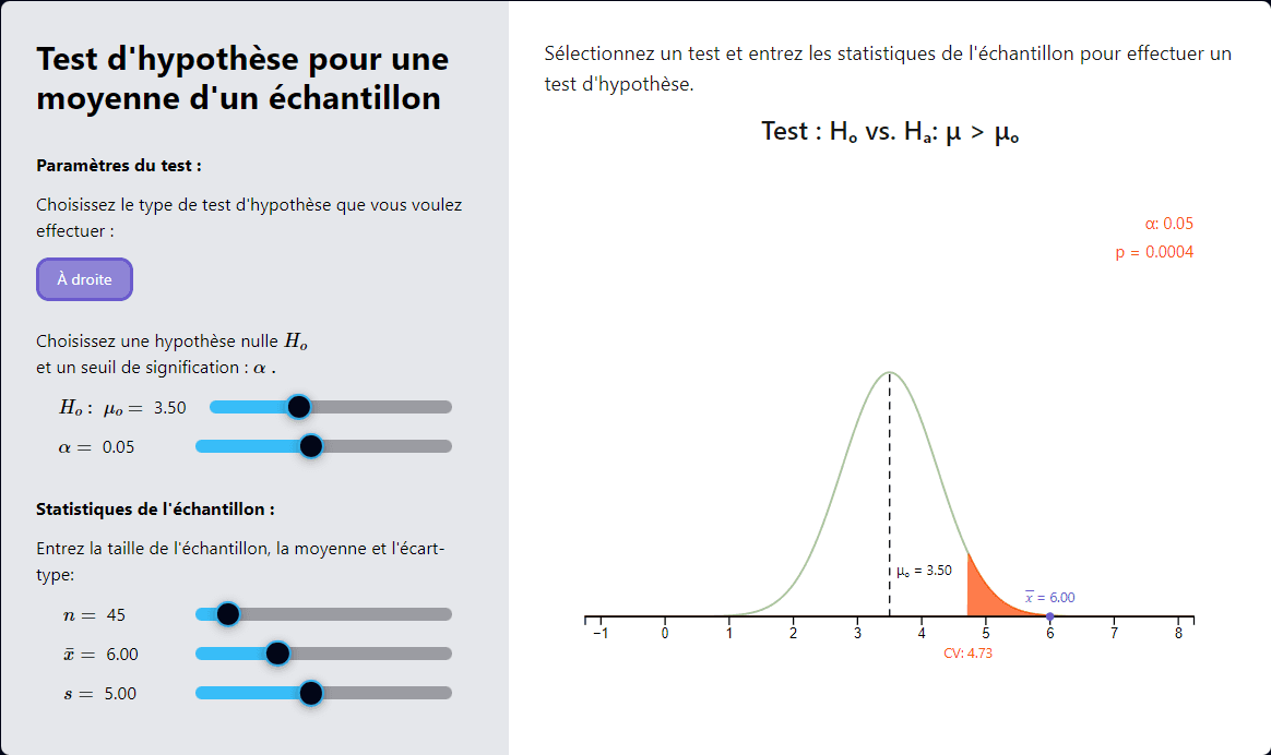 Tests d'hypothèses